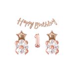 Rose Golddoğum Günü Yaş Balon Set, 1