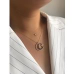 Rose Kaplama Sevgili Atam Gümüş kolye