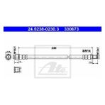 Rose Mercedes W168 W169 W245 VANEO414 Fren Hortumu Arka - - ATE_24523802303