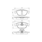 Rose Mercedes W204 Fren Balatası Arka 180>350 - BSH_0986495105
