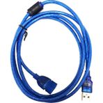 Rose RC-330 USB 2.0 Uzatma Kablosu - 1,5m - Mavi - 1,5 m