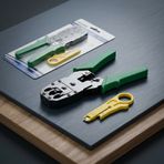 Rose RC-615 3'ü 1 Arada RJ45 ve RJ11 Ethernet Sıkma Pensesi ve Soyucu Seti