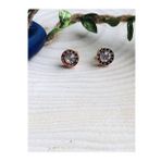 ROSE RENK BVLGARİ MODEL MİNİMAL ÇELİK KÜPE 5MM 316L3795-2