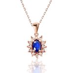 Rose Safir Pırlanta Kolye