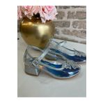 ROSE SHOES KİDS PRENSES CAM GÖRÜNÜMLÜ KELEBEKLİ TAŞLI BARETLİ ABİYE AYAKKABI