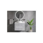 ROSEART BANYO ALMİRA ROSE BEYAZ 80CM BANYO DOLABI SETİ AYNA + ALT MODÜL + SERAMİK LAVABO