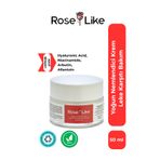 RoseLike Yoğun Nemlendirici Krem, Hyaluronik Asit ve Niacinamide İçeren, Karma Cilt Bakım Kremi, 50 ml