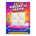 Rosella Barucci Kare Kırlent İçi 4 Adet Silikon Elyaf Dolgulu İç Yastık 42x42 43x43 44x44 45x45 Dekoratif Kırlent Dolgusu