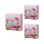 Rosense 3x100 gr Gül Yapraklı Kare Sabun