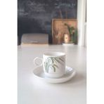 Rosenthal Hint Pirinci Desenli Vintage Çay Fincanı Seti 2 Parça - Beyaz - Krem - 200 ml