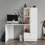 Rosepal Mobilya Minör Çalışma Masası Ve7 Bölmeli Kitaplık - 104 x 55 x 75 cm - Beyaz