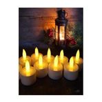 Roseroi 6 Adet Led Mum Pilli Sarı Işık Led Mum