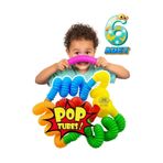 RoseRoi Pop Tubes Pop Tube Popit 6 Adet Esnek Tüp Boru Eğitici Oyuncak