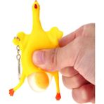 RoseRoi Squishy Yumurtlayan Tavuk Anahtarlık Çanta ve Cüzdan Süsü - Renkli