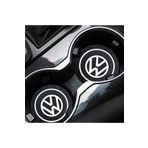 RoseTR Volkswagen Silikon Bardaklık Altlığı 2’li Set Araç Içi Bardak Altlığı Aksesuar Vw Logolu