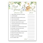 Roseum Collections SAFARI HAYVANLAR Baby Shower Oyunu — KONUZ BULUN Baby Shower Oyunu — 25'li Paket, Country Rustik Orman Teması Bebek Partisi Oyunları, Cinsiyet NÖTRAL, Icebreaker Baby Shower Parti Oyunu, Guess Who Came to the party Game G550-FTG