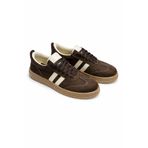 RoseVeno Kadın Kahverengi Süet Retro Sneaker Samba Günlük Rahat Spor Ayakkabı Yeni Sezon