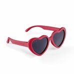 RoshamBo Heart Model Buffy Kırmızı Renk Gri Standart Lens 2-4 Yaş Çocuk Güneş Gözlüğü