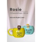 Rosie Ayı ve Köpek Figürlü Seramik Kupa 350 ml - 1 Adet