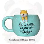 Rosie Köpek Figürlü Seramik Kupa 350 ml - 1 Adet