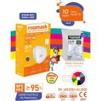 Rosimask Ffp2 Çocuk Maske (6-12 Yaş) 10 Adet Indigo Mavi Maske