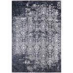 Roslavl Gri Modern Geometrik Etnik Eskitme Desenli Boho Makinada Yıkanabilir Hafif Hav Toz Vermez Leke Tutmaz Kaymaz Taban Dijital Makine Baskı Halı Oturma Odası Salon Yolluk Koridor Mutfak Halısı