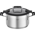Rösle 91397 Silence Çap 20 cm Paslanmaz Çelik Cam Kapak Derin Tencere