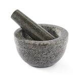 Rösle Doğal Granit Havan 12978-14 cm Çap, Siyah Granit Harç ve Tokmak, 5 cm Derinlik