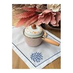 Rossev 12 cm emaye sos tabağı, puantiye desenli, şık ve kullanışlı tasarım