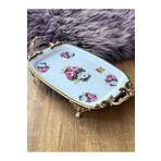 Rossev Antique Kulplu Dikdörtgen Tabak 33 cm