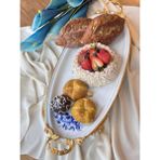 Rossev Cobalt Blue Oval Sunum Tabak