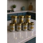 Rossev Gold Kapaklı Paslanmaz Çelik Baharat ve Saklama Kabı Seti 7’li - Gri - 7 Adet - 800 ml