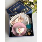 Rossev Hediyelik Blossom Kişiye Özel Hediye Kutulu Fincan Takımı - Pembe - 90 ml