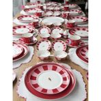 Rossev Kahvaltı Takımı Bird Red 109 Parça 12 Kişilik