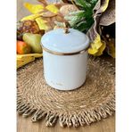 ROSSEV kav5414041 Whıte Pearl Emaye Kavanoz-12 Cm