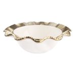Rossev Lace Yuvarlak Gold 28 cm Salata Kasesi