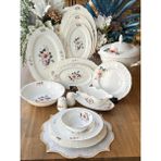 Rossev Little Garden 62 Parça 12 Kişilik Yemek Takımı