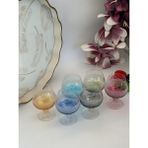 Rossev Mercan Mix Kahve Yanı Kristal Su KADEHI-250ML - Renkli - 250 ml