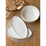 Rossev Modern Gold Servis Seti 3 Parça - Renkli - Tabaklı