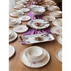 Rossev Modern Violet 57 Parça 12 Kişilik Yemek Takımı