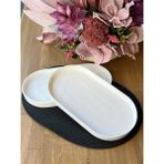 Rossev Porselen Oval Sunum Tabak 2'li 33x18 Cm
