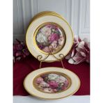 Rossev Porselen Servis Tabak 6 Kişilik 24K Flores - 100 ml - Pembe