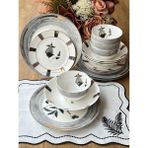 Rossev Rusty Black 16 Parça 4 Kişilik Yemek Takımı