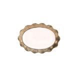 ROSSEV tab654650102 Servis Tabağı Lace Oval Gold 38 Cm