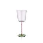 ROSSEV The Mia Pembe&Yeşil Kadeh 350 Ml-6'lı