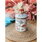 Rossev Vintage Emaye Kavanoz-15 cm - Renkli