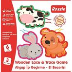Rossie 48010-2 Ahşap İp Geçirme El Becerisi Oyunu