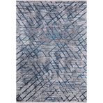 Rossos Antrasit Çizgili Modern Geometrik Etnik Desenli Boho Makinada Yıkanabilir Hafif Hav Toz Vermez Leke Tutmaz Kaymaz Taban Dijital Makine Baskı Halı Oturma Odası Salon Yolluk Koridor Mutfak Halısı