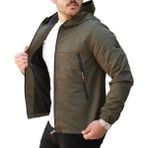 Rosspall Erkek Mat Mevsimlik Mont - Zarif ve Fonksiyonel - Haki - 2XL