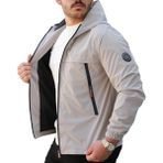 Rosspall Erkek Parlak Mevsimlik Mont - Şık ve Modern Tasarım - Açık Gri - XL